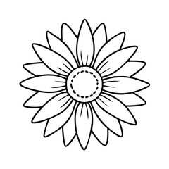sunflower flower icon, sunflower flower vector illustration-simple illustration of sunflower flower, perfect for sunflower flower logos and icons