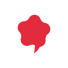 colorful blank empty speech bubbles for text message box. Vector illustration balloon speak sign dialog communication frame