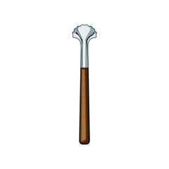 grater coconut scraper tool cartoon vector illustration