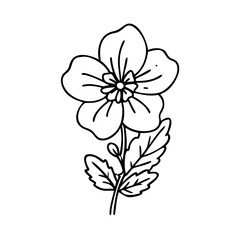 veronica speedwell flower icon, veronica speedwell flower vector illustration-simple illustration of veronica speedwell flower, perfect for veronica speedwell flower logos and icons