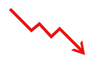 red arrow graph png file transparent background