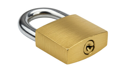 Naklejka premium Isolated Golden Padlock