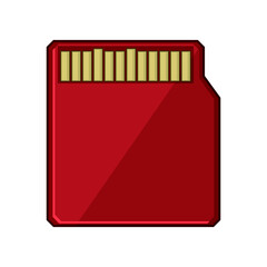 class minisd card cartoon vector illustration