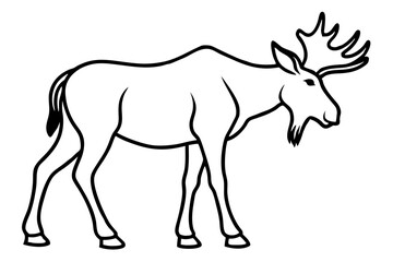 Minimalist and elegant line art animal vector illustration featuring clean, smooth outlines and modern design. Perfect for branding, tattoos, packaging, posters, kids’ designs, and digital projects. T