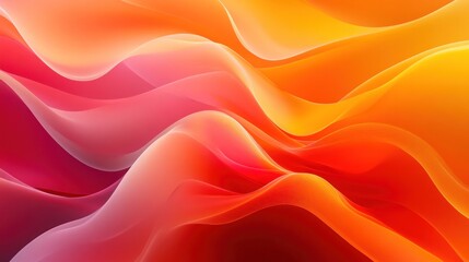 Obraz premium abstract flowing gradients of color creating a dynamic and energetic background with fluid lines and soft textures in shades of red orange and yellow