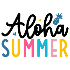 Summer SVG T-Shirt Design, Summer Vibes Vector File, Vacation Shirt Graphic