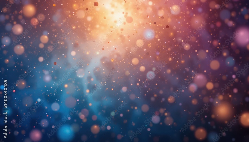 Poster dynamic colorful bokeh background studio environment digital art abstract concept vibrant viewpoint 