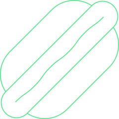 HotDog icon single vector illustration