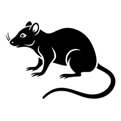 Rodent rat silhouette