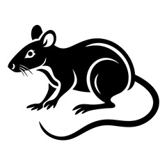 Rodent rat silhouette