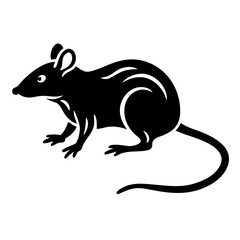Rodent rat silhouette