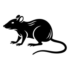 Rodent rat silhouette