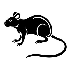 Rodent rat silhouette