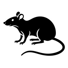 Rodent rat silhouette
