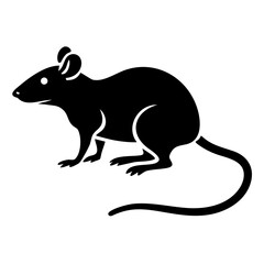 Rodent rat silhouette