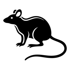 Rodent rat silhouette