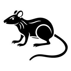Rodent rat silhouette