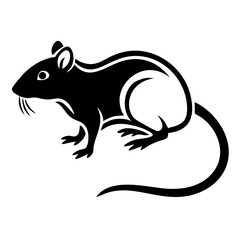 Rodent rat silhouette