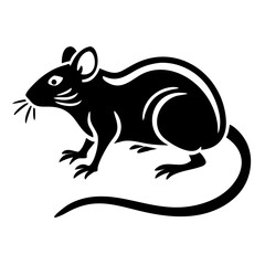 Rodent rat silhouette