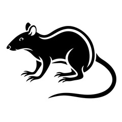 Rodent rat silhouette