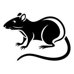 Rodent rat silhouette