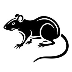 Rodent rat silhouette