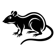 Rodent rat silhouette
