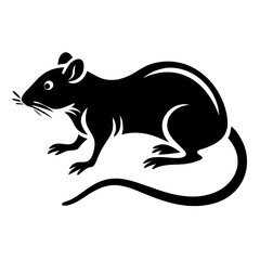 Rodent rat silhouette