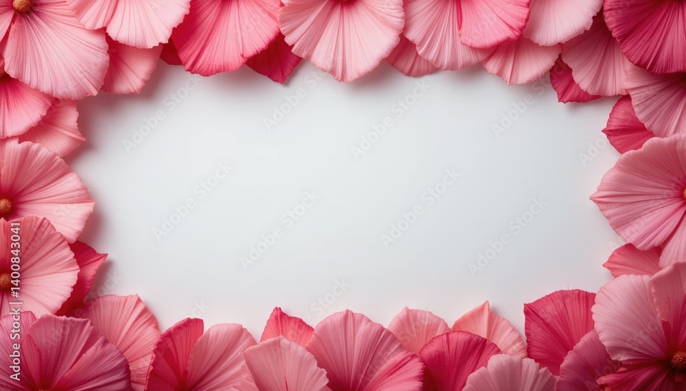 Poster captivating floral frame design studio setting digital artwork soft colors close-up view creative pr