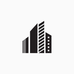 Obraz premium building icon, building line icon, building construction icon, office building icon, skyscraper icon vector template