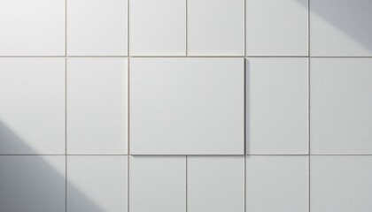 Minimalist white wall art design modern interior space digital artwork bright environment top-down perspective contemporary aesthetic for home decor