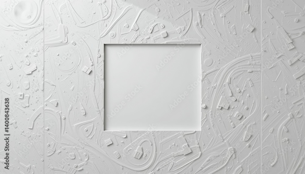 Poster textured white background modern design abstract art minimalist environment close-up view creative c