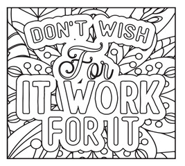 Motivational Quotes Coloring Pages