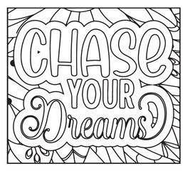 Motivational Quotes Coloring Pages