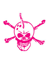 bowling tete de mort os couteau logo club