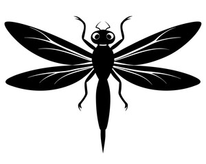 Dragonfly Silhouette Vector Design, Dragonfly SVG, Dragonfly Icon