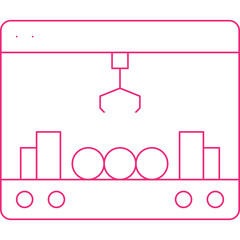 Claw Machine single icon vector illustration