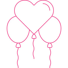 Balloons icon vector illustration