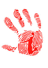 basketball empreinte digital main