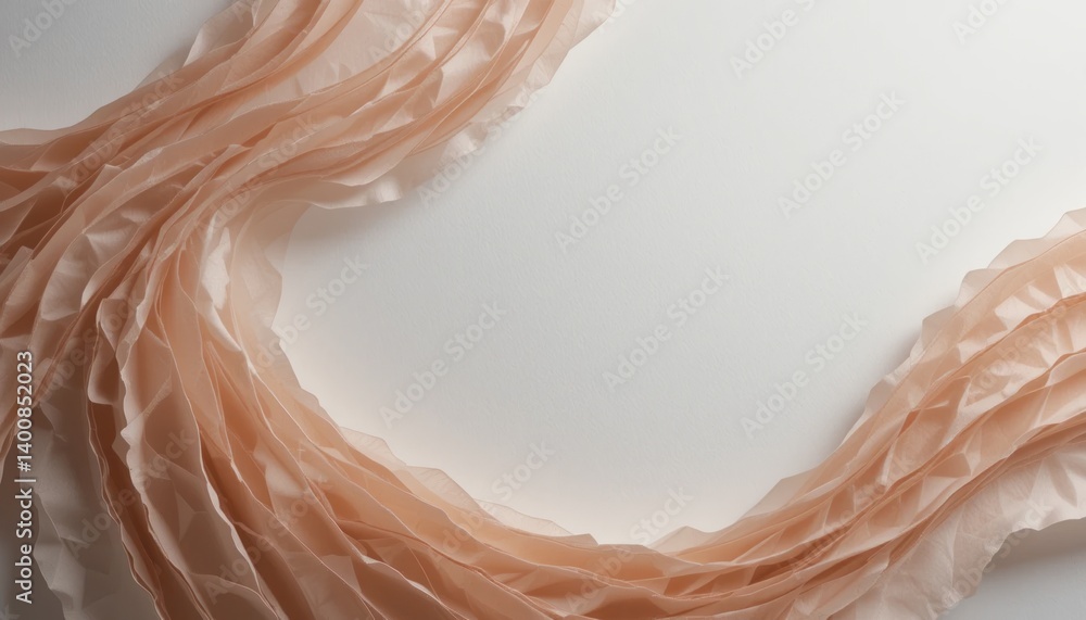 Poster fabric flow design creative studio textile art minimalist setting abstract view innovative materials
