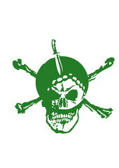 golf tete de mort os couteau logo club