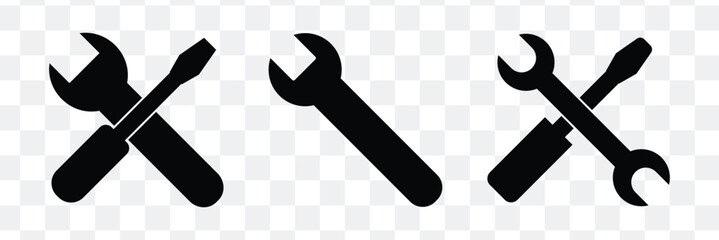 Wrench service tool icon isolated background.
