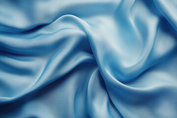 Obraz premium Blue silk fabric with intricate golden embroidery cascading down a staircase, catching the shimmering light, creating a beautiful contrast.