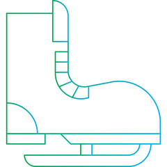 Skate single icon vector illustration