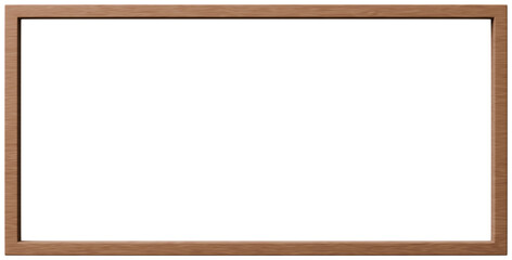 3D素材_木製のフレーム_四角