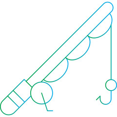Fishing icon single vector illustration