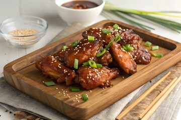 Hot spicy korean chicken wings