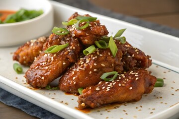 Hot spicy korean chicken wings