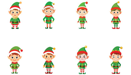set of Christmas elves
