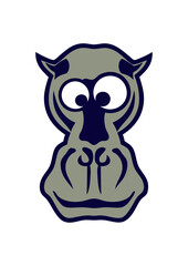 hippopotame animaux rigolo face cartoon
